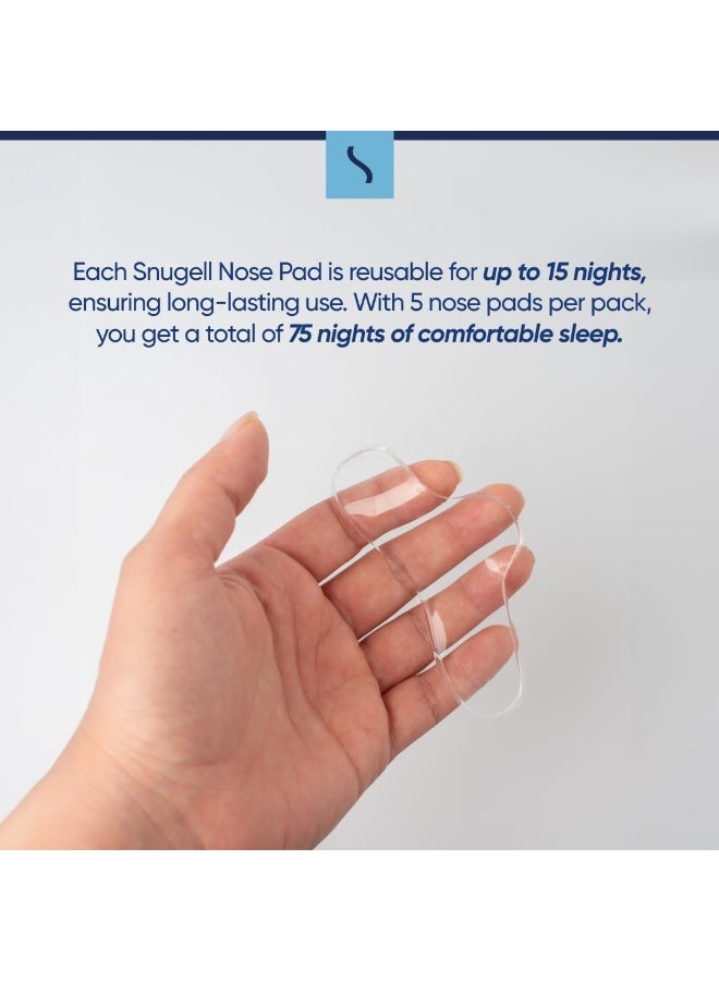 Snugell Gel Nose Pads for CPAP Mask | 5 Pack Set | Compatible with Wide Range of CPAP Masks | Fits Most CPAP Face Masks | Sleep Nose Comfort Pads - Image 3